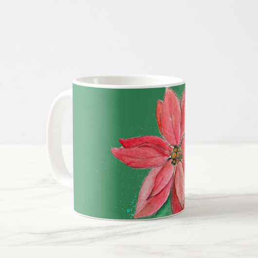 Mug Poinsettia (Devant gauche)