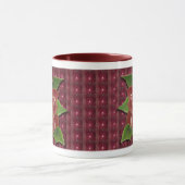 Mug Poinsettia bordée or Drinkware (Centre)