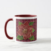 Mug Poinsettia bordée or Drinkware (Gauche)