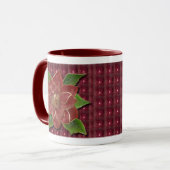Mug Poinsettia bordée or Drinkware (Devant gauche)