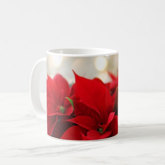Mug Poinsettia | Fleur de Noël (Devant gauche)