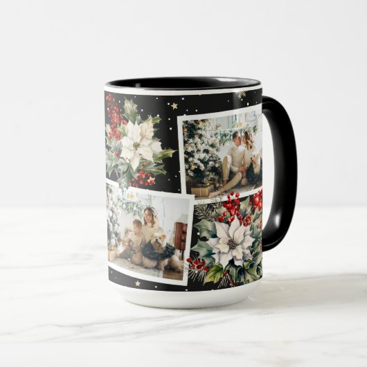 Mug Poinsettia Holly Berries (Devant droit)