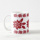 Mug Poinsettia (rouge) (Gauche)