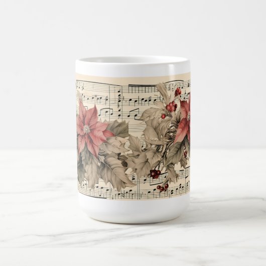 Mug Poinsettia Vintage (Centre)
