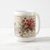 Mug Poinsettia Vintage (Devant droit)