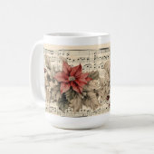 Mug Poinsettia Vintage (Devant gauche)