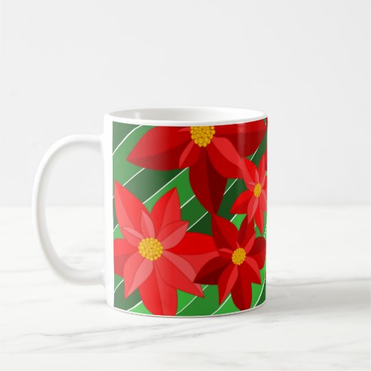 Mug Poinsettias (Gauche)