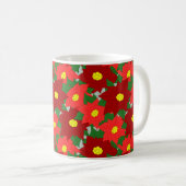 Mug Poinsettias de Noël (Devant droit)