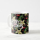 Mug Poinsettias et Berries Noël (Devant gauche)