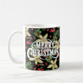Mug Poinsettias et Berries Noël (Gauche)
