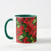 Mug Poinsettias et Holly Feuilles (Gauche)