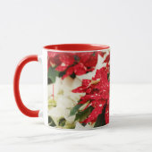 Mug Poinsettias Festive Rouge Blanc Floral (Gauche)