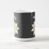 Mug Poinsettie blanche d'hiver (Centre)