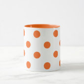 Mug Point de polka blanc et orange (Centre)