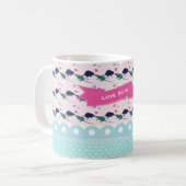 Mug Point de polka de rats d'amour (Devant gauche)