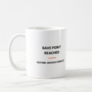 Mug Point de sauvegarde atteint Mission coucher termin
