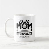 Mug Point de typographie Cool tendance "GOLF MOM" (Gauche)