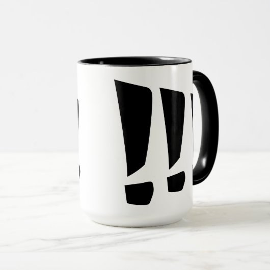 Mug Point d'exclamation (Devant droit)