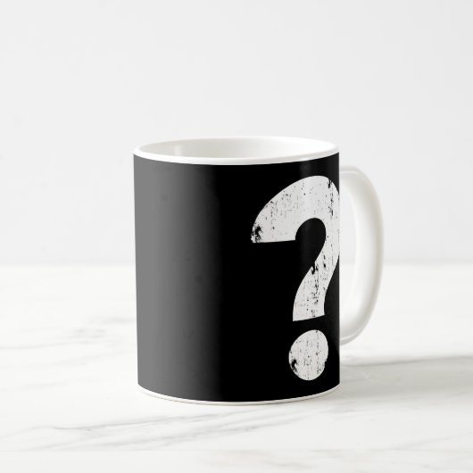 Mug Point d'interrogation désordonné (Devant droit)