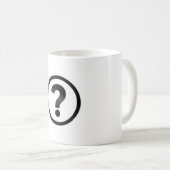 Mug Point d'interrogation simple (Devant droit)