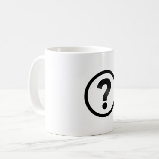 Mug Point d'interrogation simple (Devant gauche)