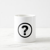 Mug Point d'interrogation simple (Centre)