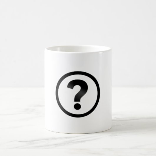 Mug Point d'interrogation simple (Centre)