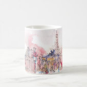 Mug Point d'orgue de Paris avec aquarelle par temps de (Centre)