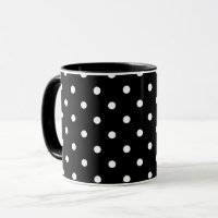 "Point Polka noir et blanc"