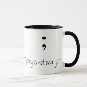 Mug Point-virgule (B&W) - (mon histoire n'est pas