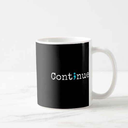 Mug Point-virgule Continue - Sensibilisation à la sant (Droite)
