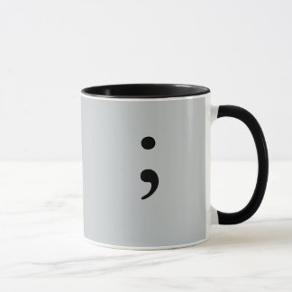 Mug Point-virgule (gris)