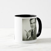 Mug Pointage d'homme d'affaires (Devant droit)