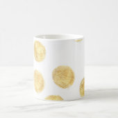 Mug Pointe Polka Dorée Tirée (Centre)