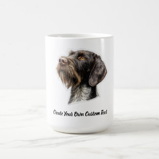 Mug Pointer à poil dur allemand Créez votre propre tex