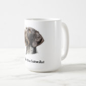 Mug Pointer à poil dur allemand Créez votre propre tex (Devant droit)