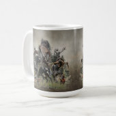 Mug Pointeur À poils durs allemand (Devant gauche)