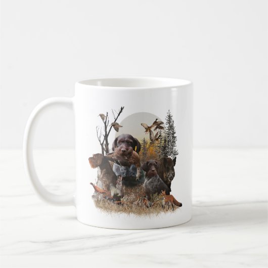Mug Pointeur À poils durs allemand (Gauche)