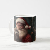 Mug Pointeur à poils durs Griffon Noël du Père Noël (Devant gauche)