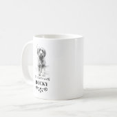 Mug Pointeur à poils durs Griffon Nom personnalisé du (Devant gauche)