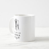 Mug Pointeur à poils durs Griffon Nom personnalisé du (Devant gauche)