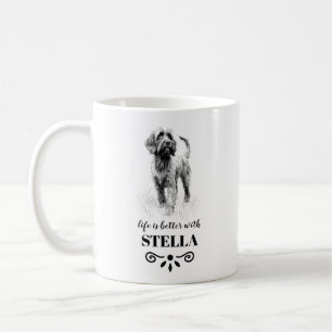 Mug Pointeur à poils durs Griffon Nom personnalisé du
