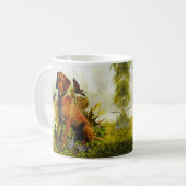 Mug Pointeur anglais, chasse aux oiseaux (Devant gauche)