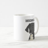Mug Pointeur noir et blanc allemand (Devant droit)