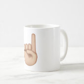 Mug Pointeur vers le haut - Emoji (Devant droit)