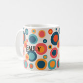 Mug Points Abstraits colorés (Devant gauche)