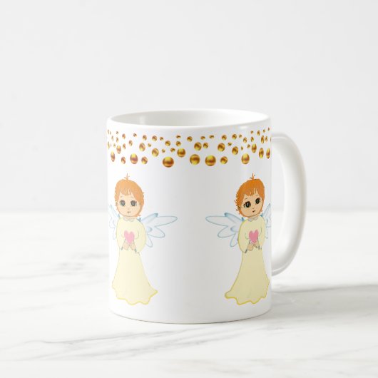 Mug Points Angel et Or Confetti (Devant droit)