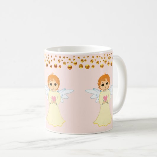 Mug Points Angel et Or Confetti (Devant droit)