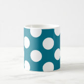 Mug Points blancs sur le bleu - rétro style (Centre)