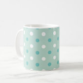 Mug Points bleus verts (Devant gauche)